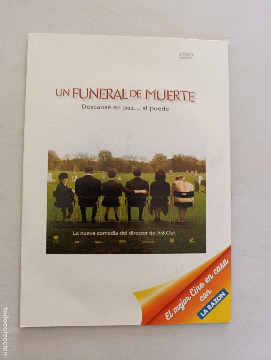 Cine: DVD UN FUNERAL DE MUERTE - FUNDA FINA CARTON (5N)