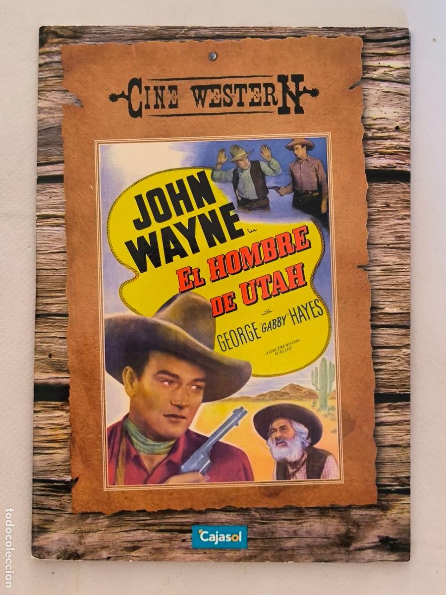 Cin&eacute;ma: DVD EL HOMBRE DE UTAH - JOHN WAYNE - FUNDA FINA CARTON (6E)