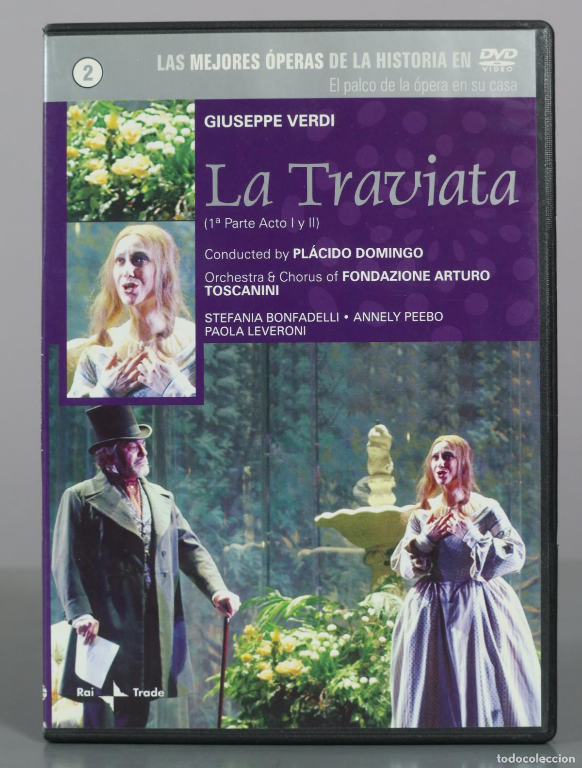 Cine: DVD. La Traviata - Giuseppe Verdi - Pl&aacute;cido Domingo. 1A PARTE ACTO I Y II