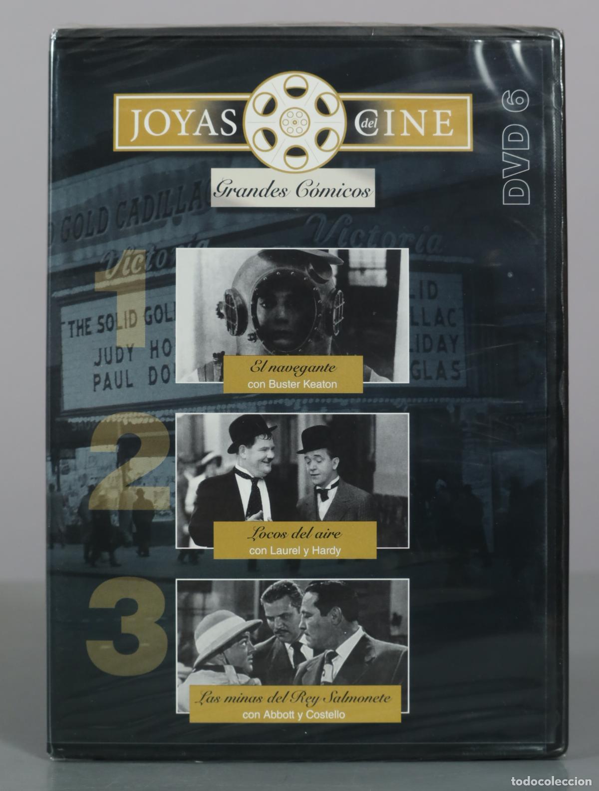 Cinema: DVD. Joyas del Cine - Grandes C&oacute;micos - El navegante - Locos del aire - Las minas del . PRECINTADO