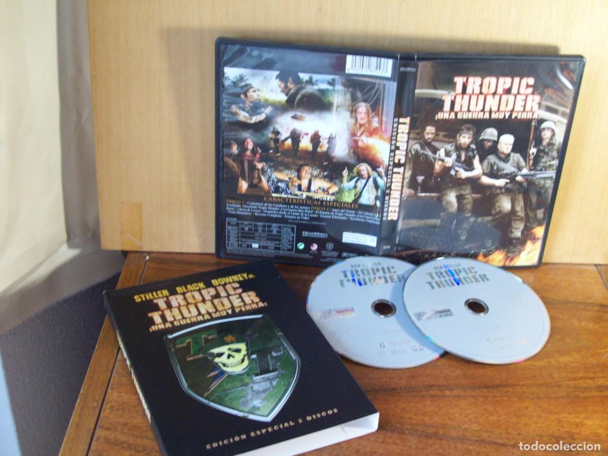 Cine: TROPIC THUNDER :UNA GUERRA MUY PERRA - BEN STILLER - JACK BLACK - DOBLE DVD ESTUCHE CARTON