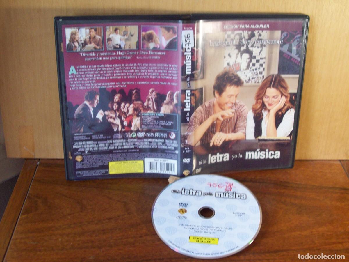 Cine: TU LA LETRA Y YO LA MUSICA - HUGH GRANT - DREW BARRYMORE - DVD EDICION ALQUILER