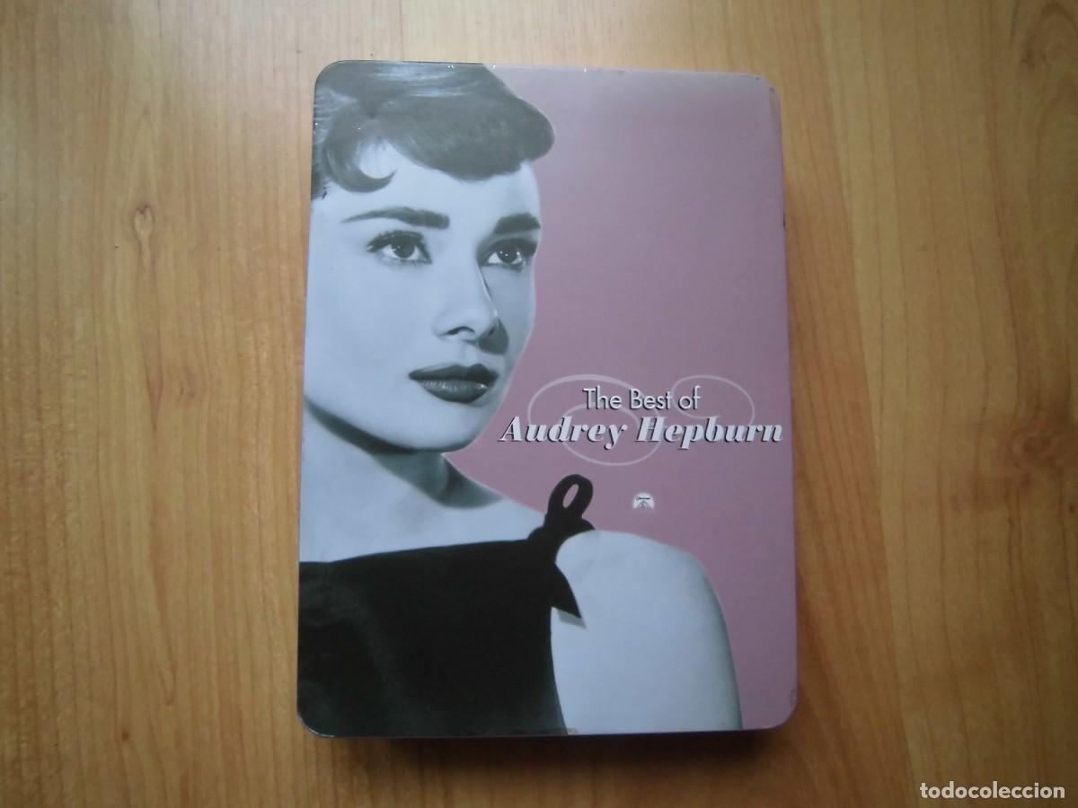 Cine: LATA CON ESTUCHE THE BEST OF AUDREY HEPBURN 6 DVD'S + 4 POSTALES
