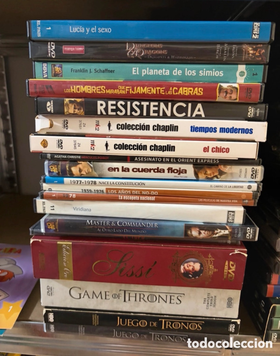 Cine: Lote 64 DVD originales