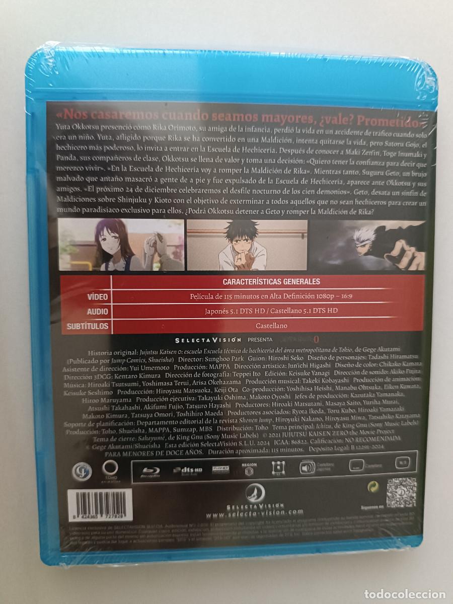 Cine: JUJUTSU KAISEN 0 PELICULA (ANIME) BLU-RAY PRECINTADO