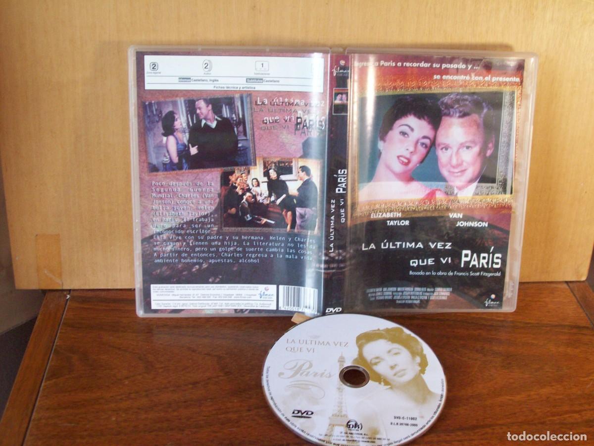Cine: LA ULTIMA VEZ QUE VI PARIS - ELIZABETH TAYLOR - VAN JOHNSON - WALTER PIDGEON - DVD