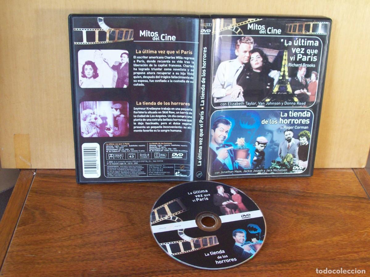 Cine: LA ULTIMA VEZ QUE VI PARIS DE RICHARD BROOKS + LA TIENDA DE LOS HORRORES - 2 PELICULAS EN 1 DVD