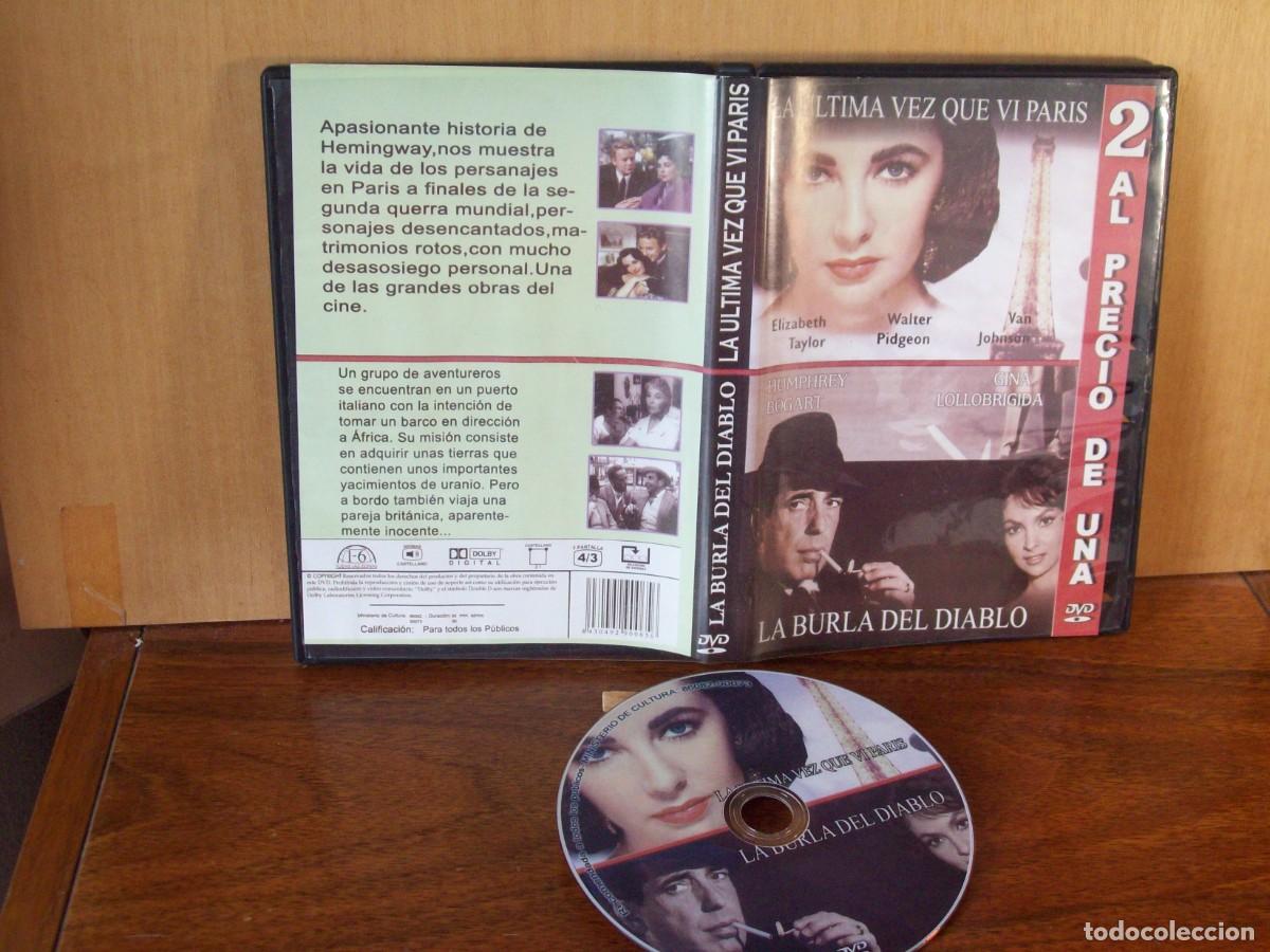 Cine: LA ULTIMA VEZ QUE VI PARIS + LA BURLA DEL DIABLO 2 PELICULAS EN UN SOLO DVD