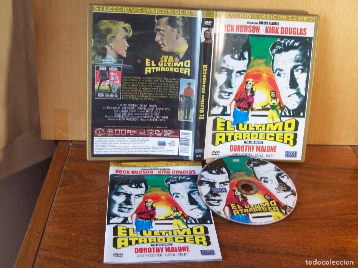 Cine: EL ULTIMO ATARDECER M - ROCK HUDSON - KIRK DOUGLAS - JOSEPH COTTEN - DVD