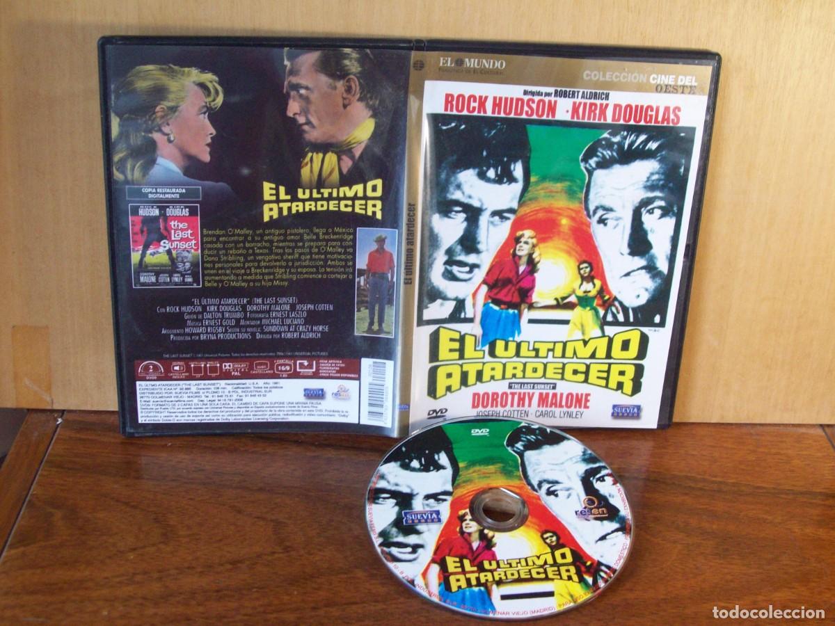 Cine: EL ULTIMO ATARDECER - ROCK HUDSON - KIRK DOUGLAS - DVD CAJA FINA PERIODICO EL MUNDO