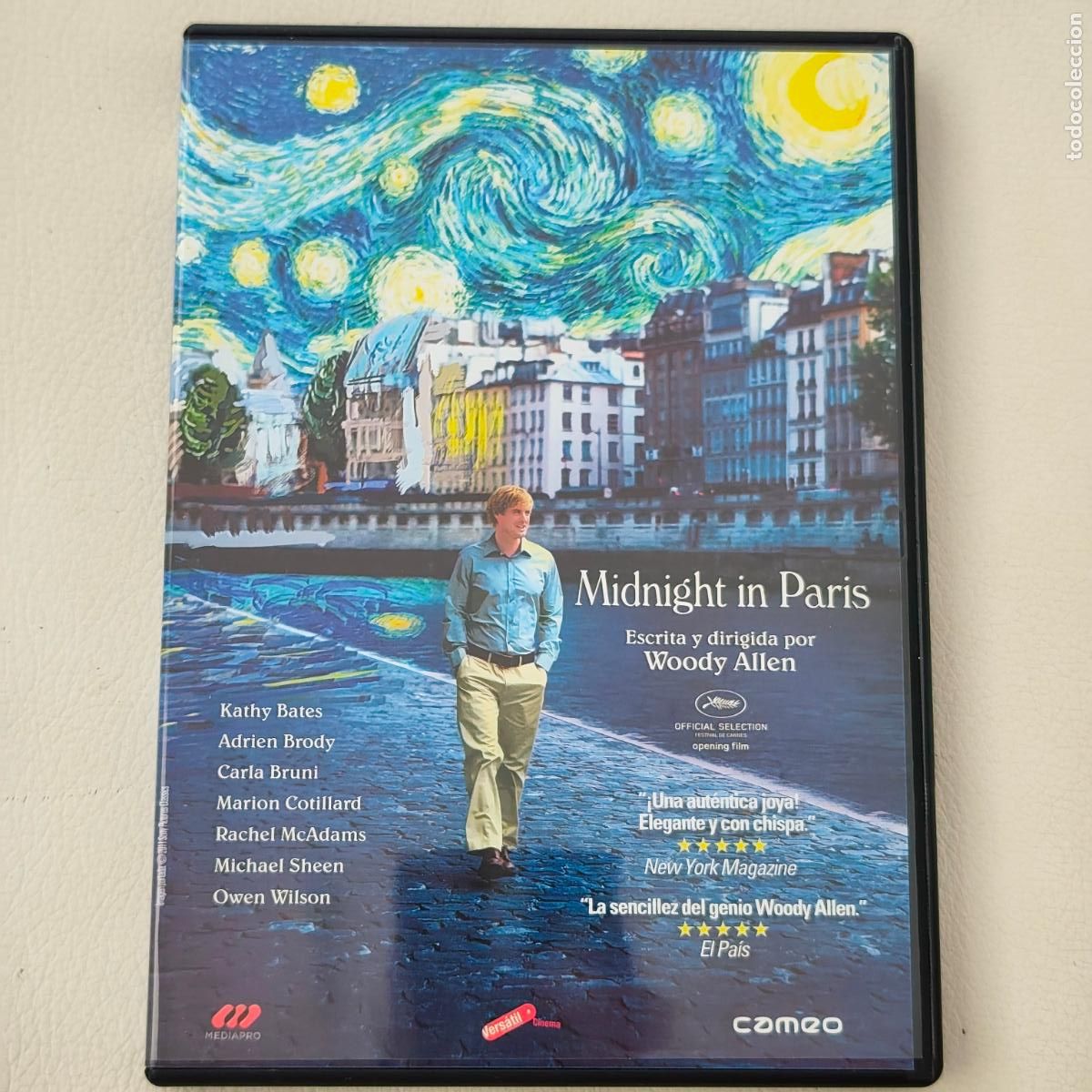 Cine: MIDNIGHT IN PARIS DVD (Comedia, Fant&aacute;stica, Woody Allen)