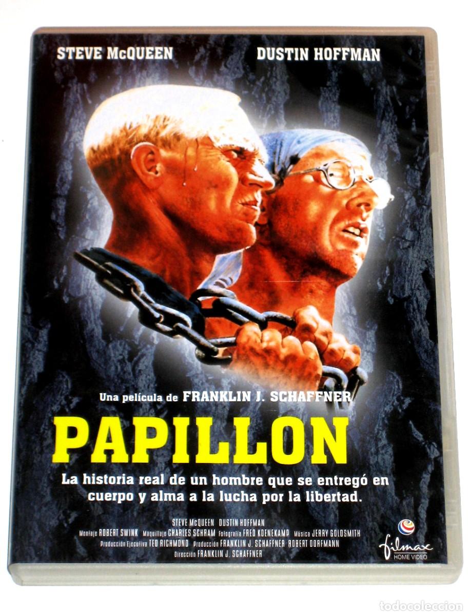 Cine: Papillon - Franklin J. Schaffner Steve McQueen Dustin Hoffman Victor Jory Don Gordon DVD DESCAT.---