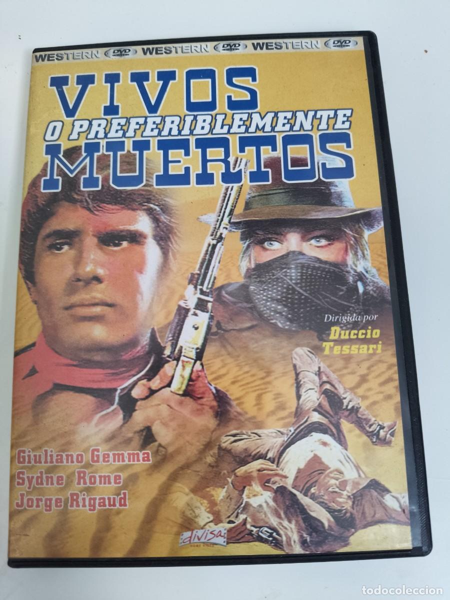Cine: VIVOS O PREFERIBLEMENTE MUERTOS. DVD DE LA PELICULA DEL OESTE DE DUCCIO TESSARI. CON GIULIANO GEMMA,
