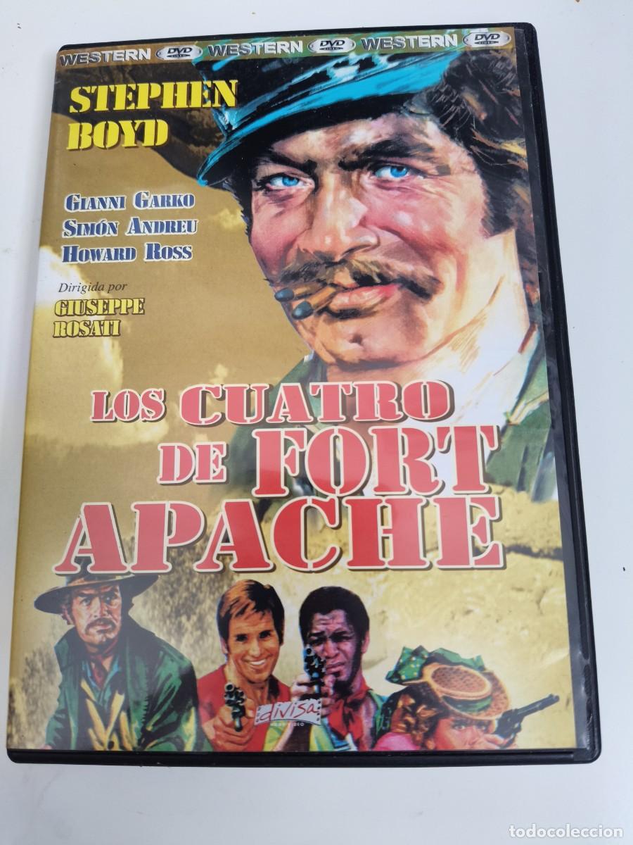 Cine: LOS CUATRO DE FORT APACHE. DVD DE LA PELICULA DEL OESTE DE GIUSEPPE ROSATI. CON STEPHEN BOYD, GIANNI