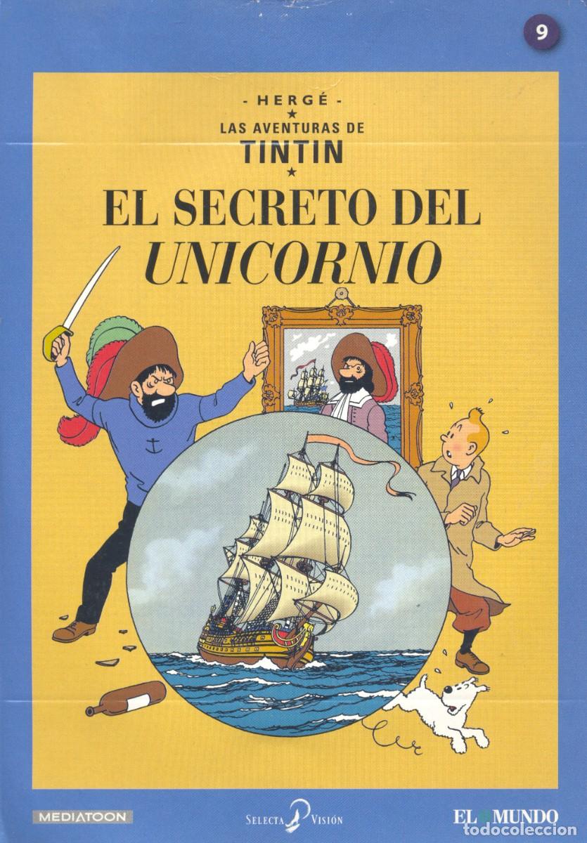 Cine: DVD TINTIN. EL SECRETO DEL UNICORNIO. SELECTA VISI&Oacute;N, 2013. HERG&Eacute;