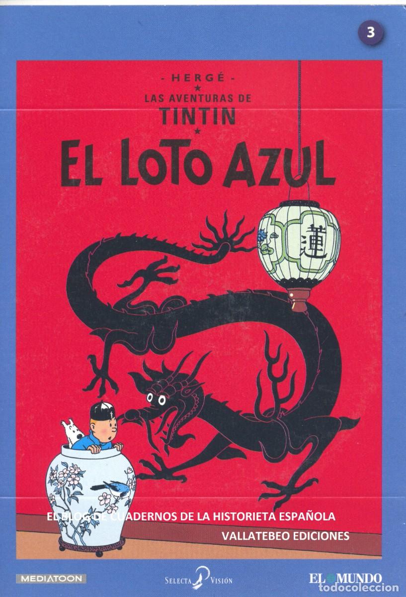 Cine: DVD TINT&Iacute;N. EL LOTO AZUL. SELECTA VISI&Oacute;N, 2016. HERG&Eacute;.