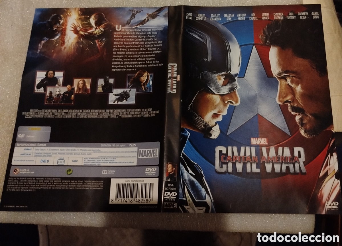 Cine: Capitan Am&eacute;rica. Civil war. SOLO CAR&Aacute;TULA