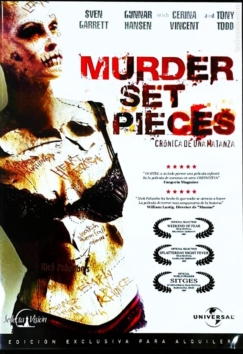 Cine: MURDER SET PIECES (CRONICAS DE UN ASESINATO). CINE EN DVD DE COLECCION.