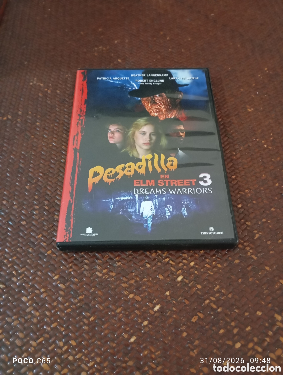 Cine: Pesadilla en elm street 3 dream warriors DVD