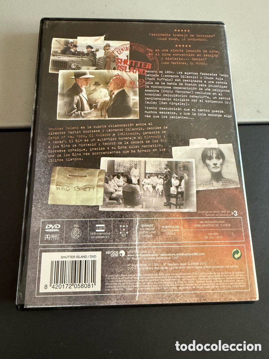 Cine: DVD. SHUTTER ISLAND ////// - Foto 2