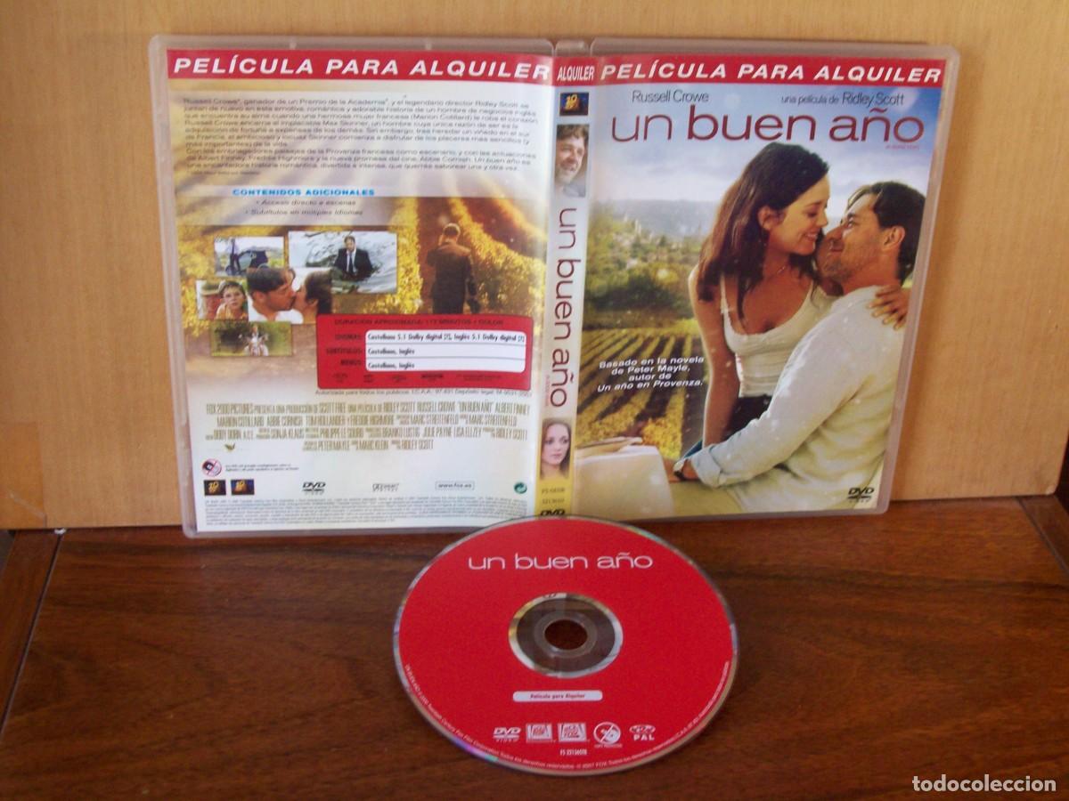 Cine: UN BUEN A&Ntilde;O - RUSSEL CROWE -ALBERT FINNEY - MARION COTILLARD - DVD EDICION ALQUILER