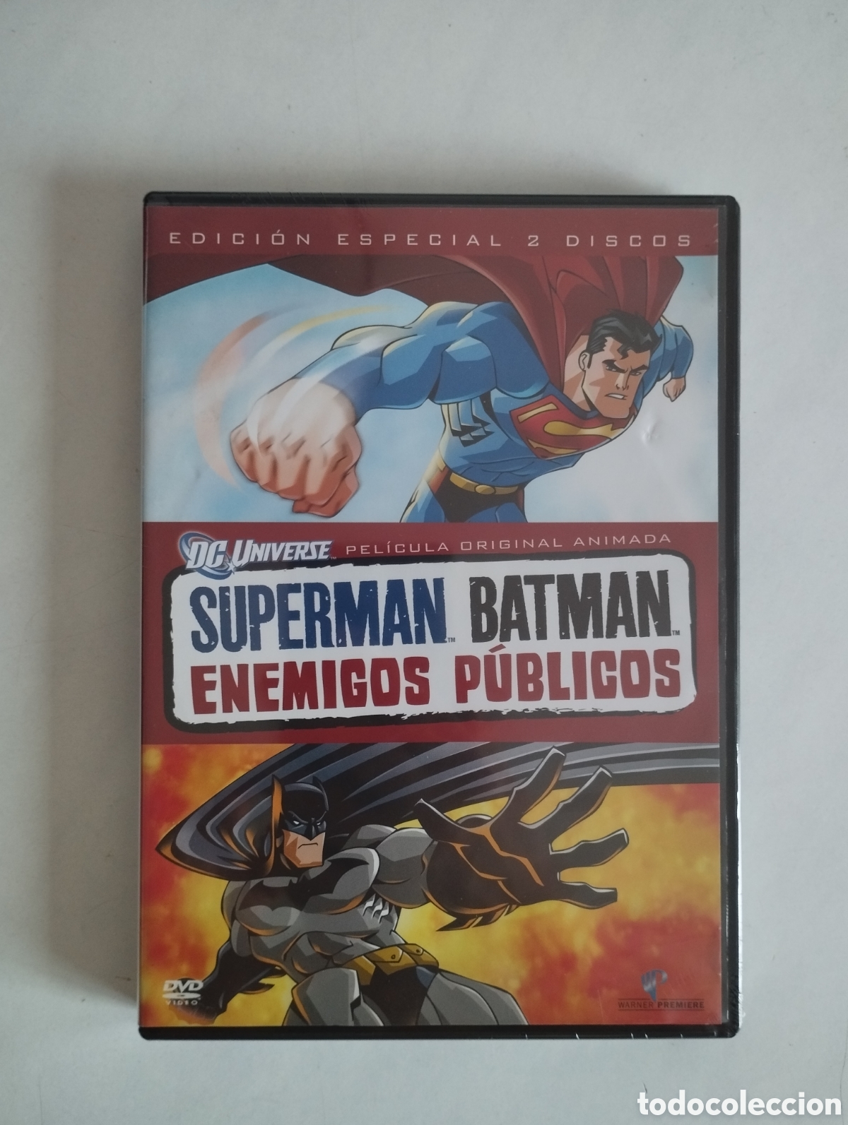 Cine: PELICULA DVD SUPERMAN BATMAN ENEMIGOS P&Uacute;BLICOS (EDICI&Oacute;N ESPECIAL 2 DISCOS) SIN ABRIR PRECINTADA