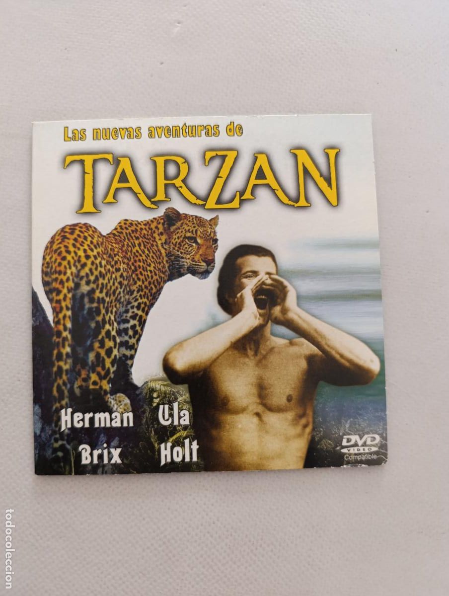 Cine: DVD LAS NUEVAS AVENTURAS DE TARZAN - HERMAN BRIX - FUNDA FINA CARTON (5R)