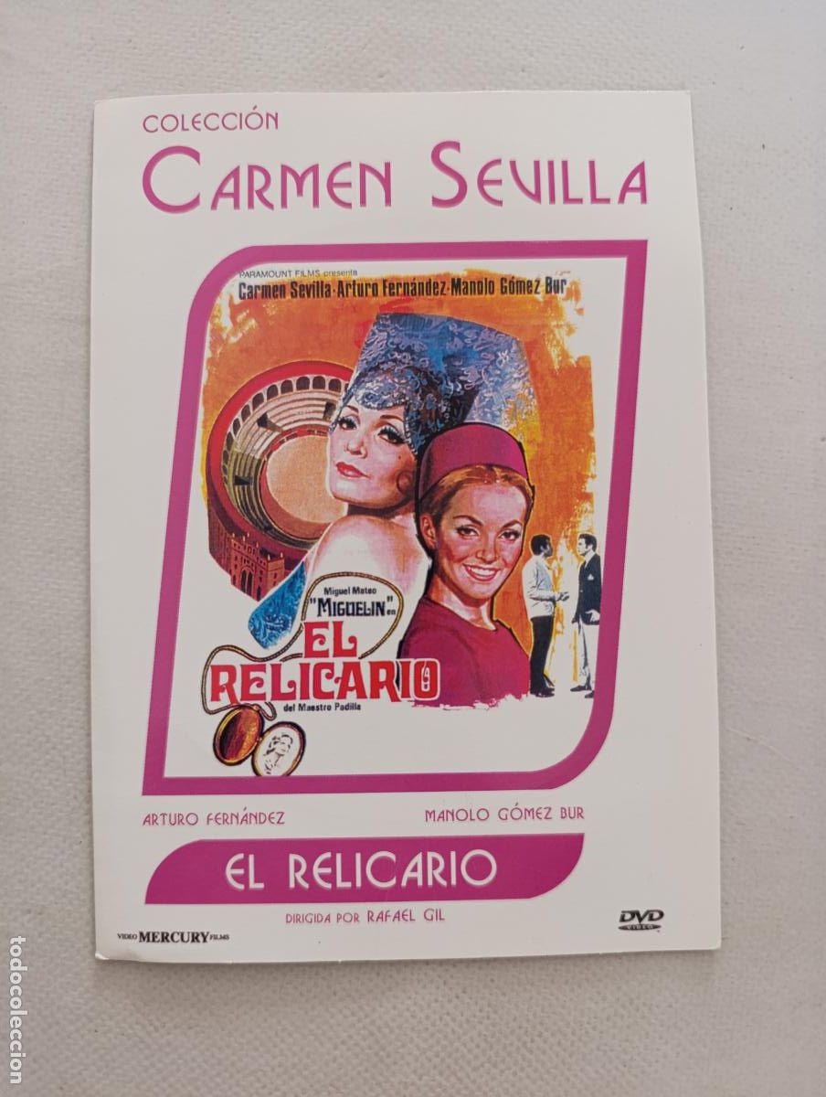 Cine: DVD EL RELICARIO - CARMEN SEVILLA - FUNDA FINA CARTON (6J)