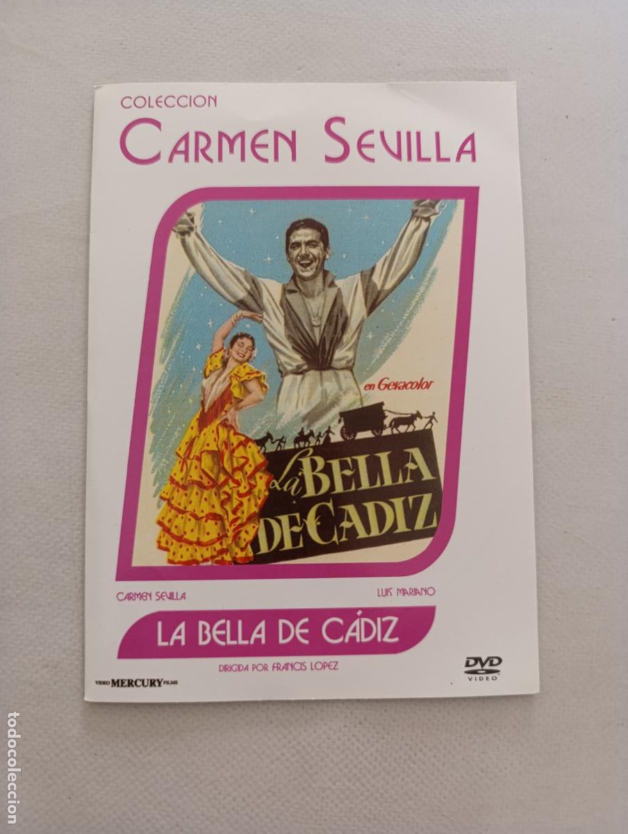 Cine: DVD LA BELLA DE CADIZ - CARMEN SEVILLA - FUNDA FINA CARTON (6J)