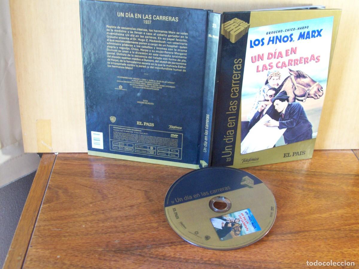 Cine: UN DIA EN LAS CARRERAS - LOS HERMANOS MARX - DVD CON TAPA CARTON DURA CON LIBRETO 60 PAGINAS