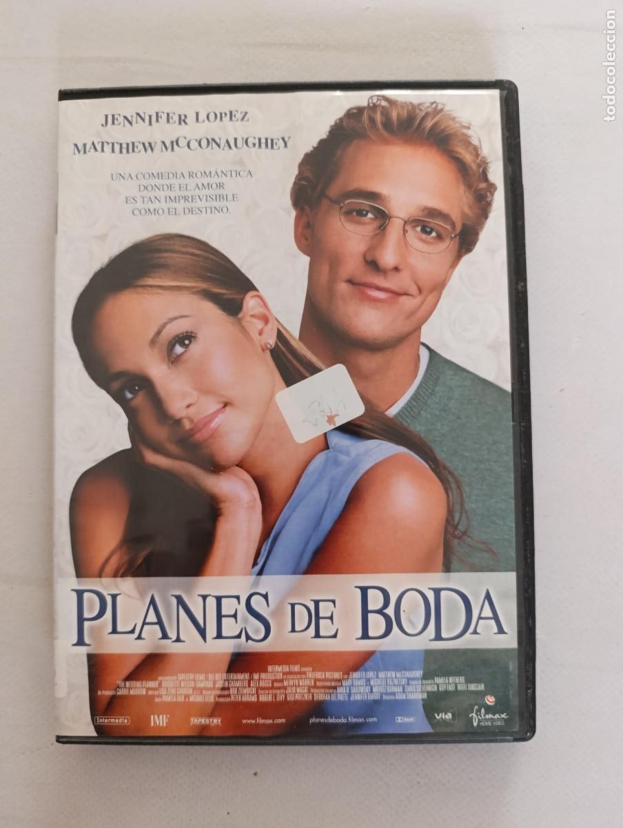 Cine: DVD PLANES DE BODA - JENNIFER LOPEZ, MATTHEW MCCONAUGHEY (6K)
