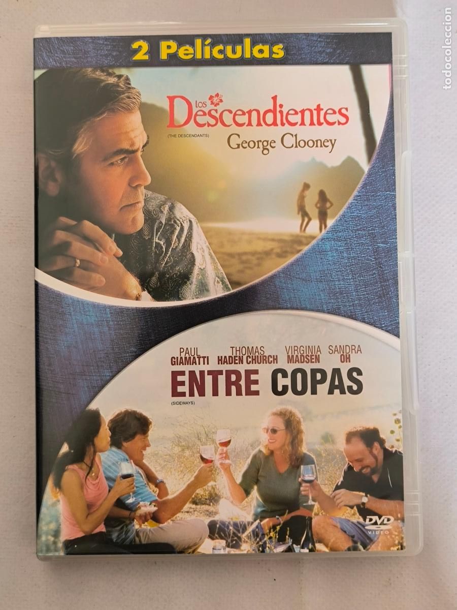 Cine: DVD LOS DESCENDIENTES / ENTRE COPAS - 2 PELICULAS, 2 DISCOS (T3)