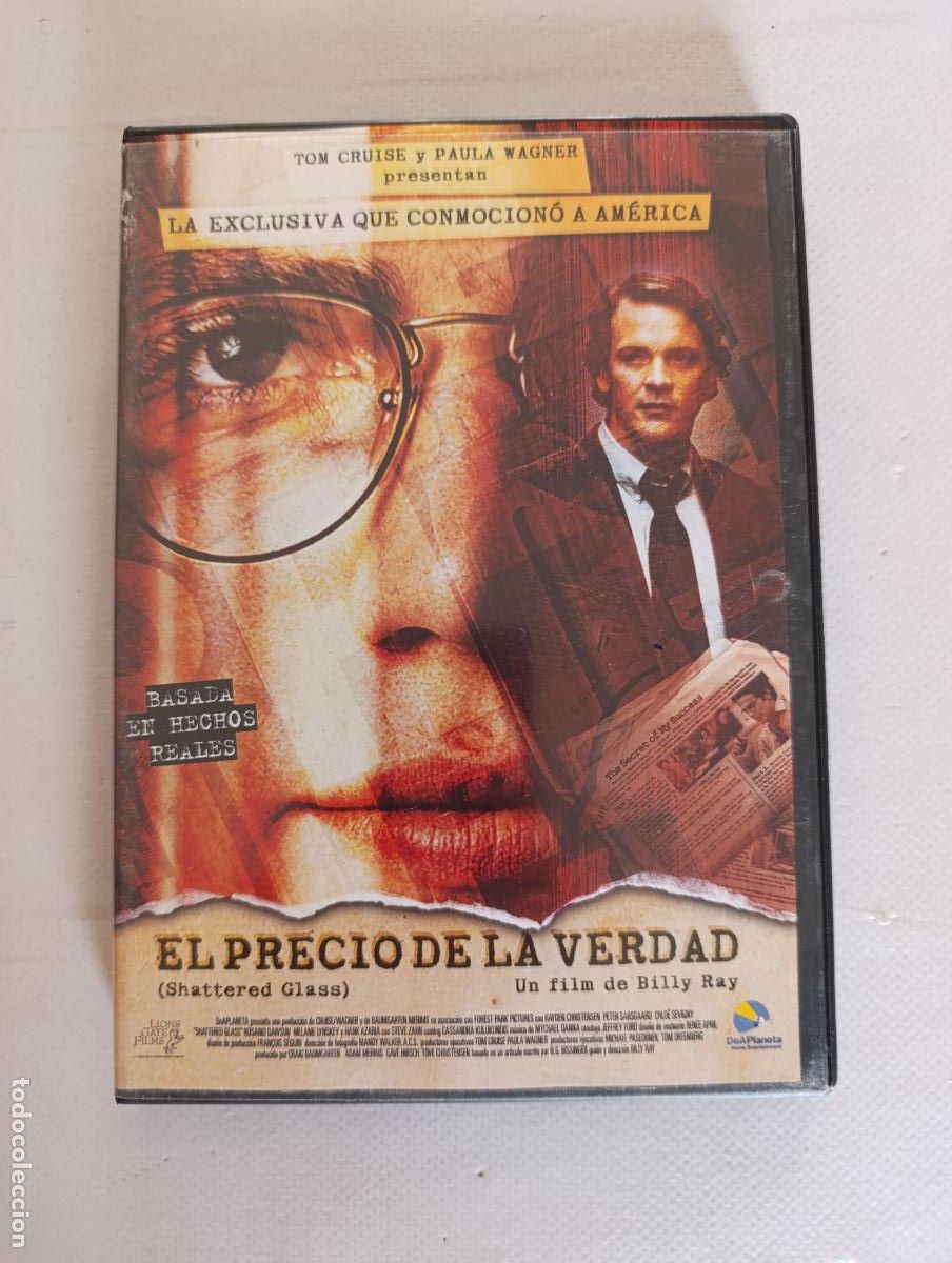 Cine: DVD EL PRECIO DE LA VERDAD (SHATTERED GLASS) (6M)