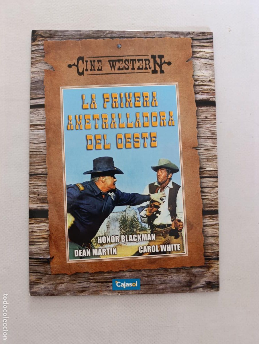 Cine: DVD LA PRIMERA AMETRALLADORA DEL OESTE - FUNDA FINA CARTON (6M)