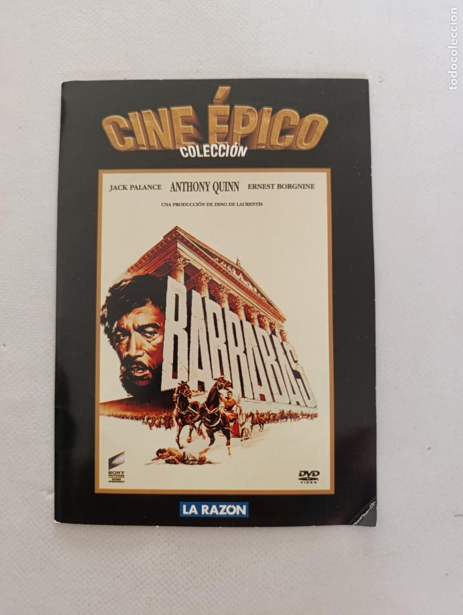 Cine: DVD BARRABAS - ANTHONY QUINN - FUNDA FINA CARTON (6M)
