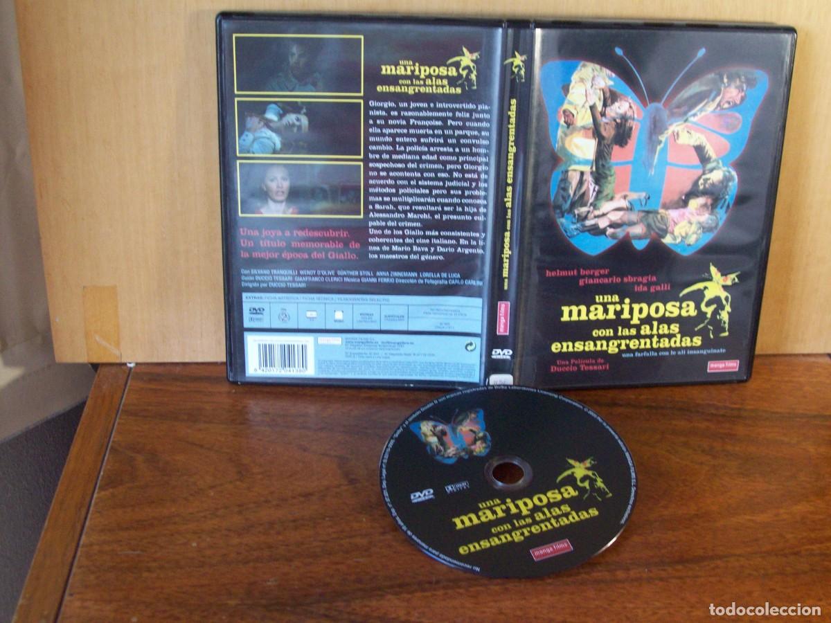 Cine: UNA MARIPOSA CON LAS ALAS ENSANGRENTADAS - HELMUT BERGER - GIANCARLO SBRAGIA - DVD
