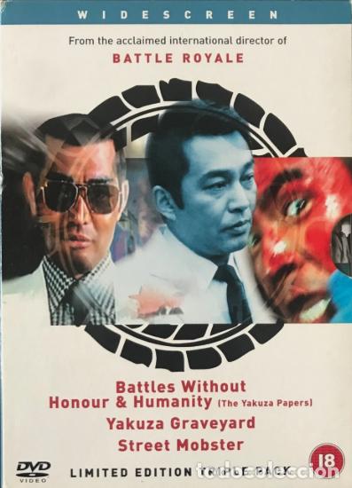 Cine: Triple Pack Battles Without Honour & Humanity , Yakuza Graveyard y Street Mobster DVDs Como nuevos
