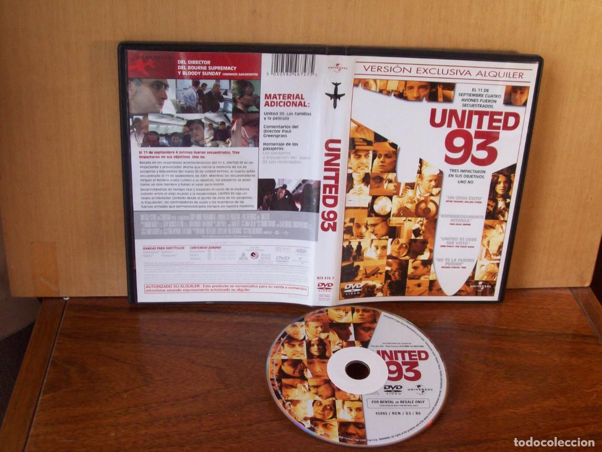 Cine: UNITED 93 - EL 11 SEPTIEMBRE CUATRO AVIONES FUERON SECUESTRADOS - DVD EDICION ALQUILER