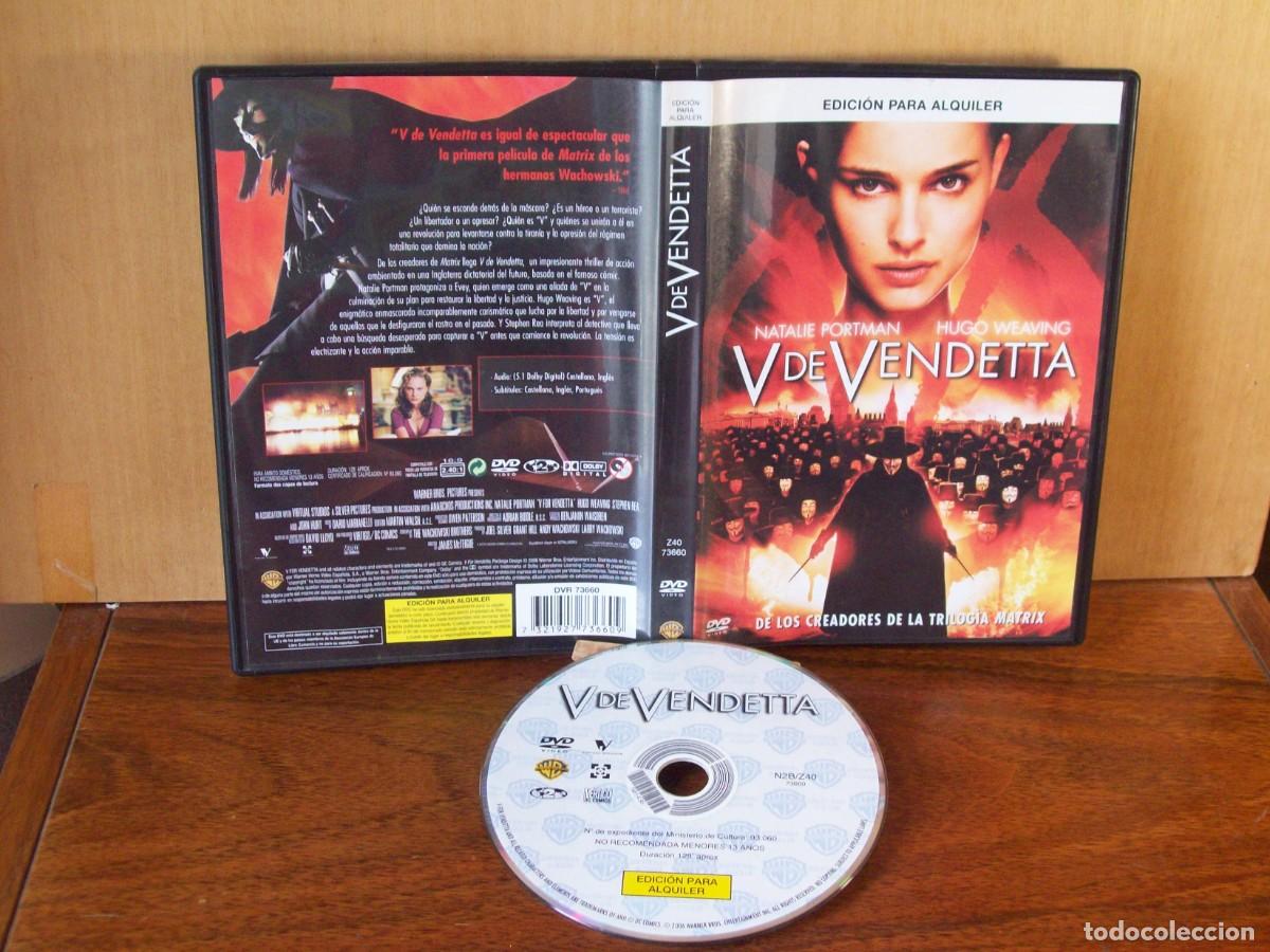 Cine: V DE VENDETTA - NATALIE PORTMAN - HUGO WEAVING - DVD EDICION ALQUILER
