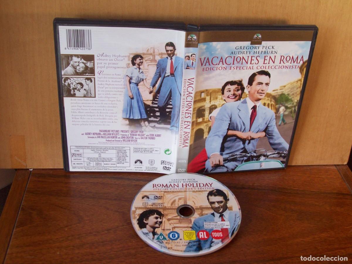 Cine: VACACIONES EN ROMA - GREGORY PECK - AUDREY HEPBURN - DVD EDICION ESPECIAL COLECCIONISTA