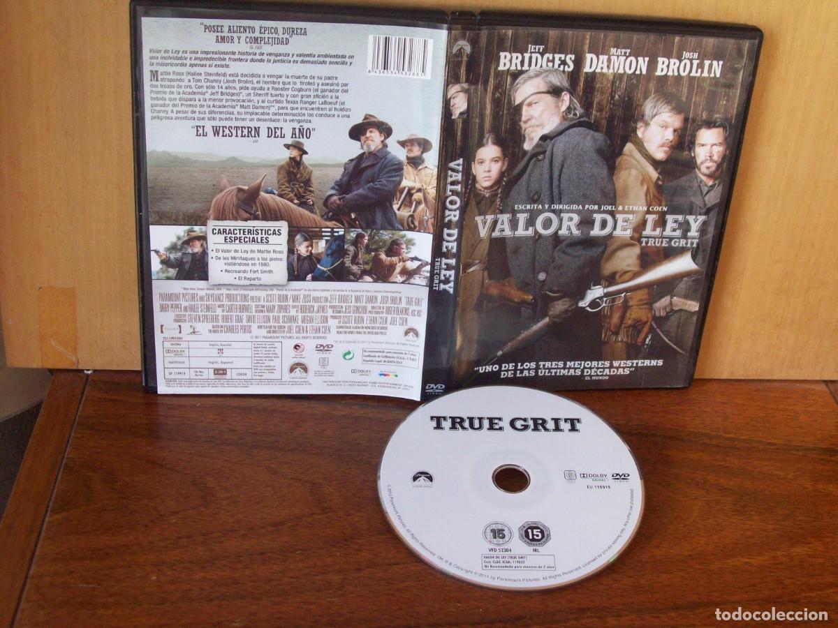 Cine: VALOR DE LEY - JEFF BRIDGES - MATT DAMON - JOSH BROLIN - DVD
