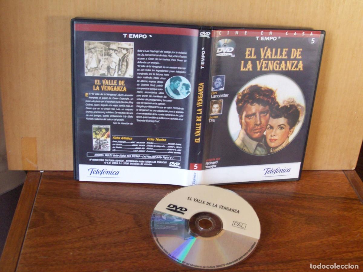 Cinema: EL VALLE DE LA VENGANZA -BURT LANCASTER - JOANNE DRU - DVD EDICION REVISTA TIEMPO