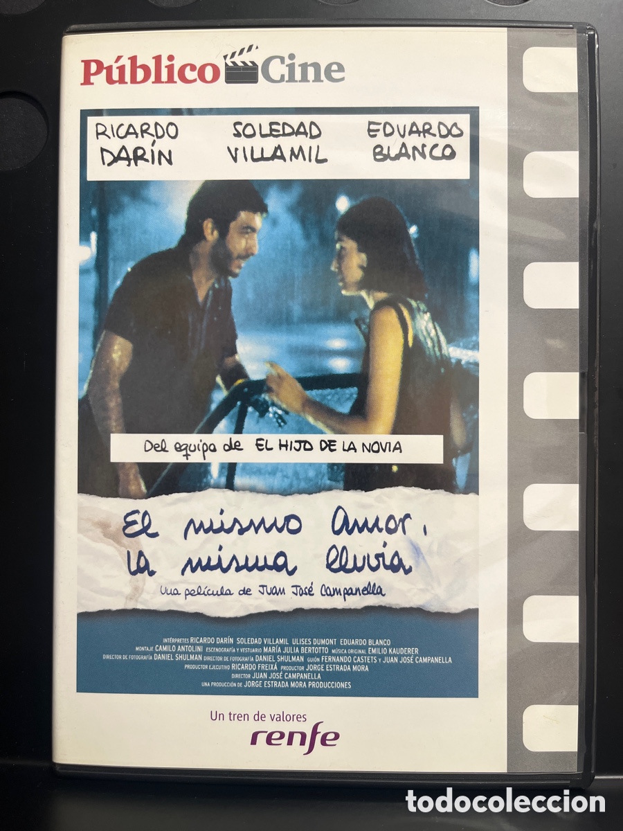 Cine: EL MISMO AMOR LA MISMA LLUVIA de JUAN JOS&Eacute; CAMPANELLA P&Uacute;BLICO CINE 120&rsquo; DVD ( 1999 )