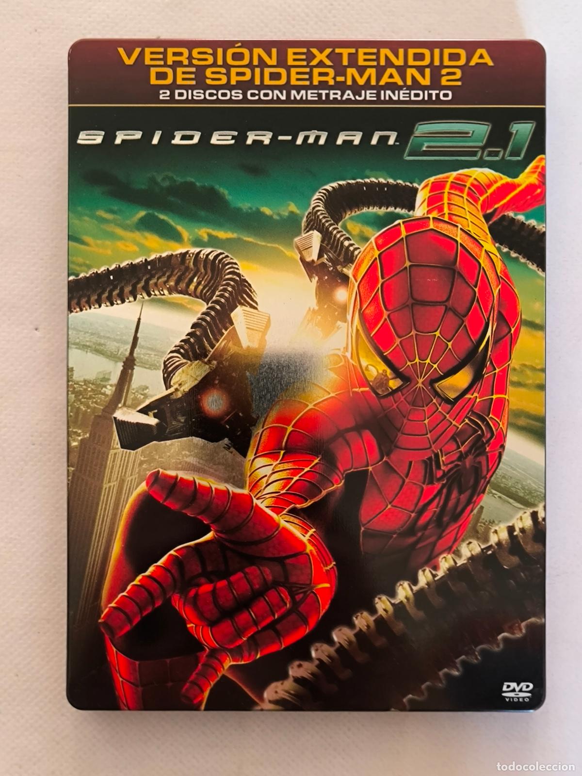 Cine: DVD SPIDER-MAN 2 - 2.1 - VERSION EXTENDIDA 2 DISCOS - CAJA METALICA, STEELBOOK (W3w)