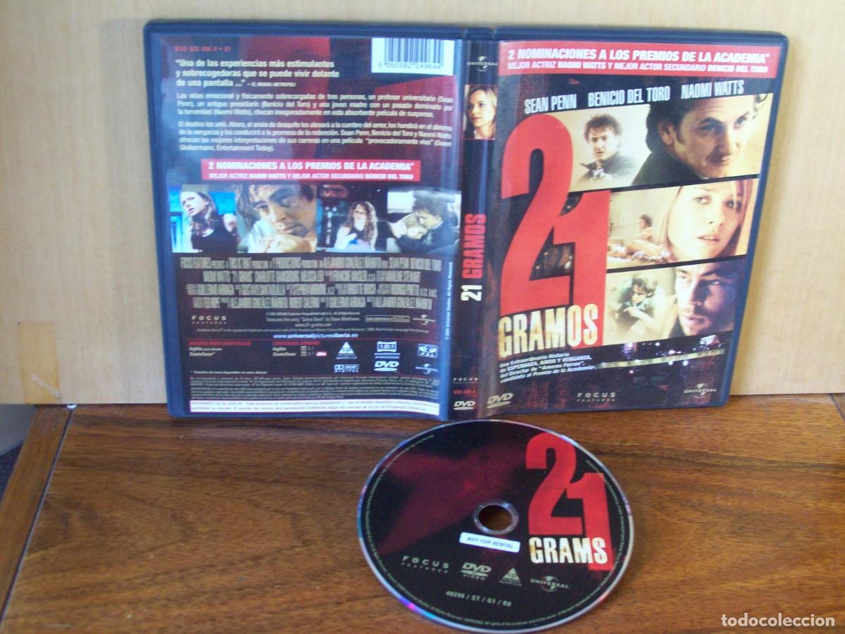 Cine: 21 GRAMOS - SEAN PENN - BENICIO DEL TORO - NAMO WATTS - CHARLOTTE GAINSBOURG - DVD