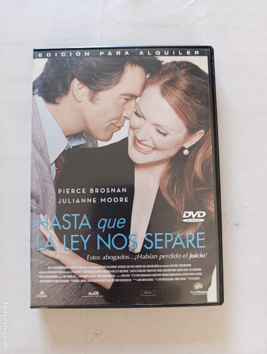 Cine: DVD HASTA QUE LA LEY NOS SEPARE - EDICION ALQUILER - PIERCE BROSNAN, JULIANNE MOORE (AB)