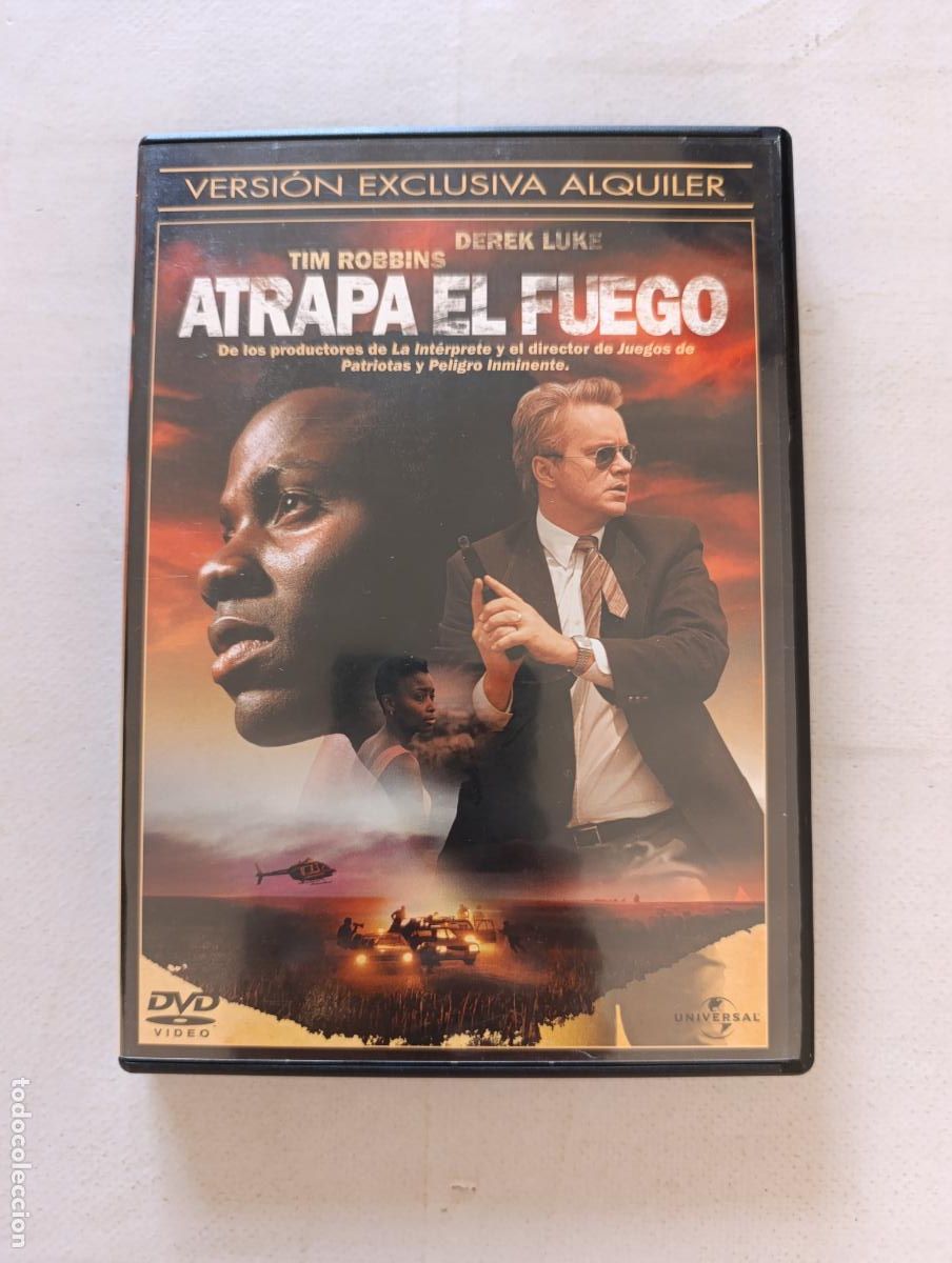 Cine: DVD ATRAPA EL FUEGO - EDICION ALQUILER - TIM ROBBINS (AC)