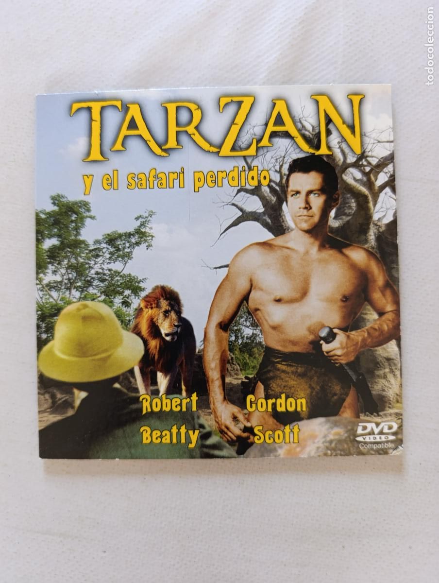 Cine: DVD TARZAN Y EL SAFARI PERDIDO - ROBERT BEATTY, GORDON SCOTT - FUNDA FINA CARTON (AC)