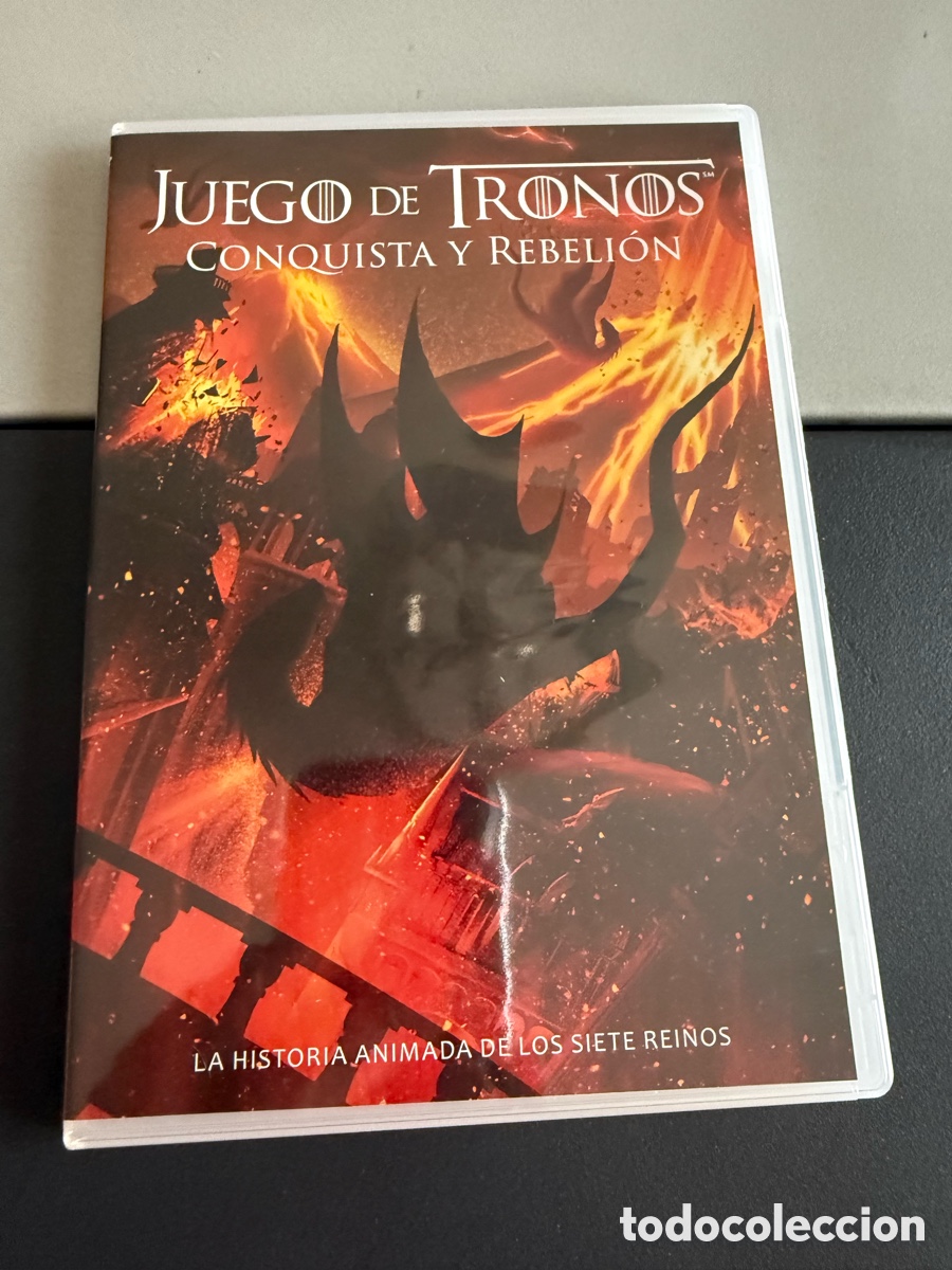 Cine: DVD. JUEGO DE TRONOS. Conquista y Rebeli&oacute;n. La Historia Animada de los Siete Reinos. Caja Fina