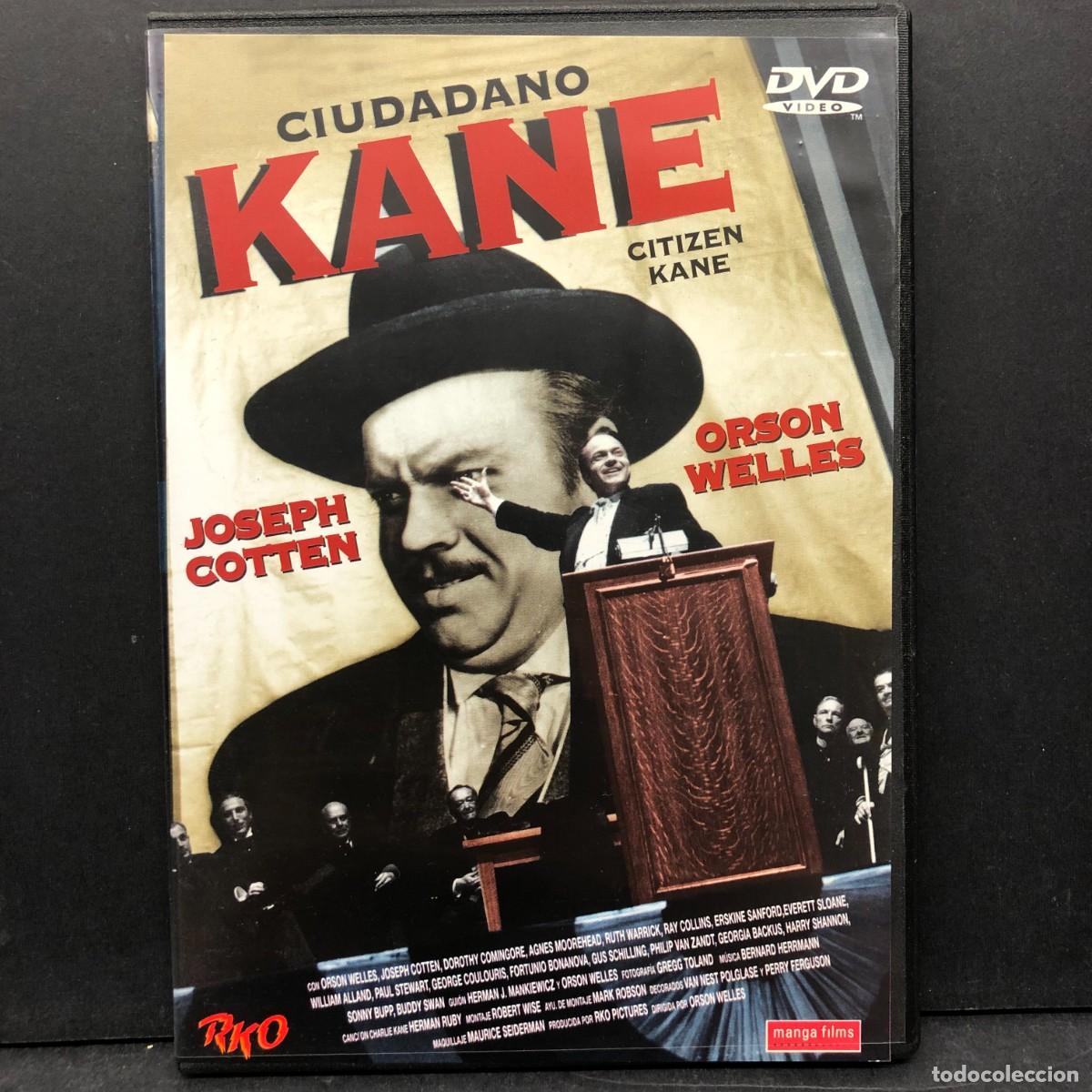 Cine: CIUDADANO KANE - CITIZEN KANE - JOSEPH COTTEN - ORSON WELLES - PEL&Iacute;CULA - DVD / 6767